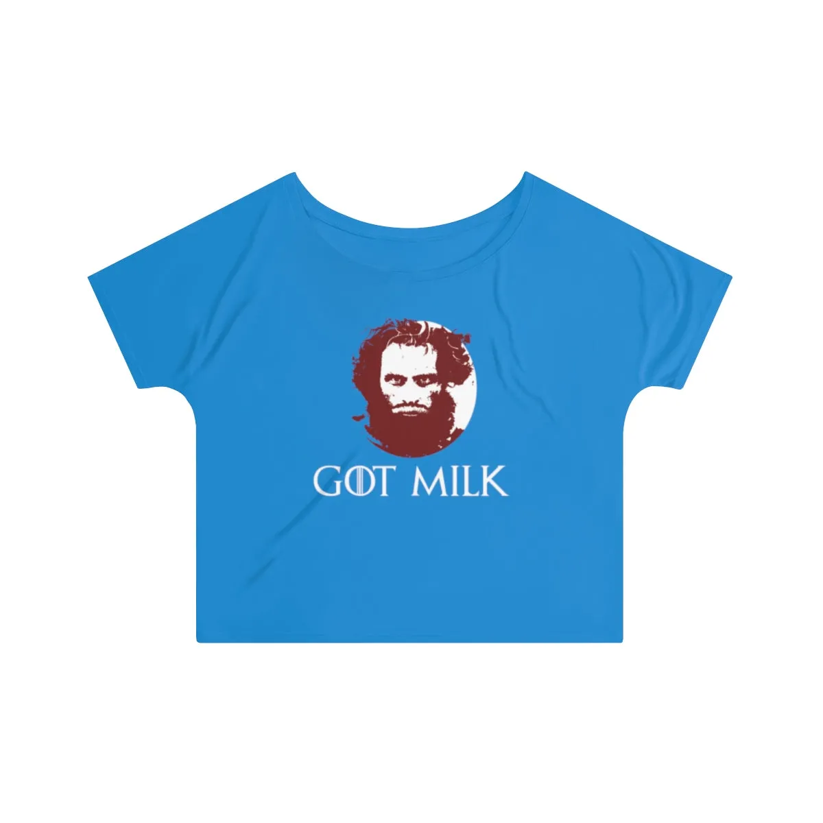 Got Milk Bearded Milk Mustache Women's Slouchy top