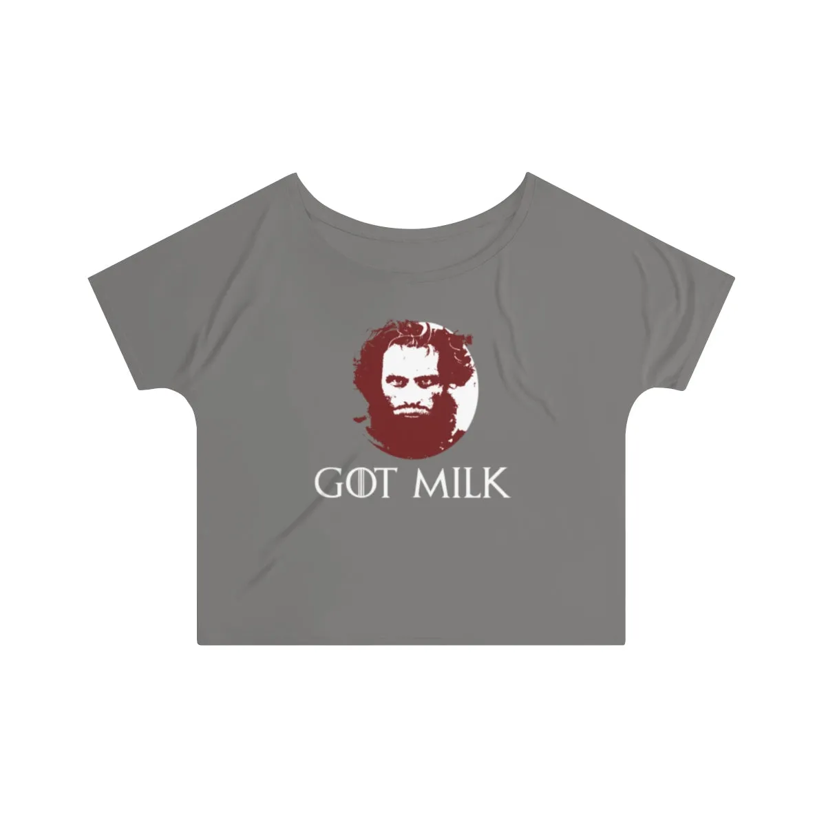 Got Milk Bearded Milk Mustache Women's Slouchy top
