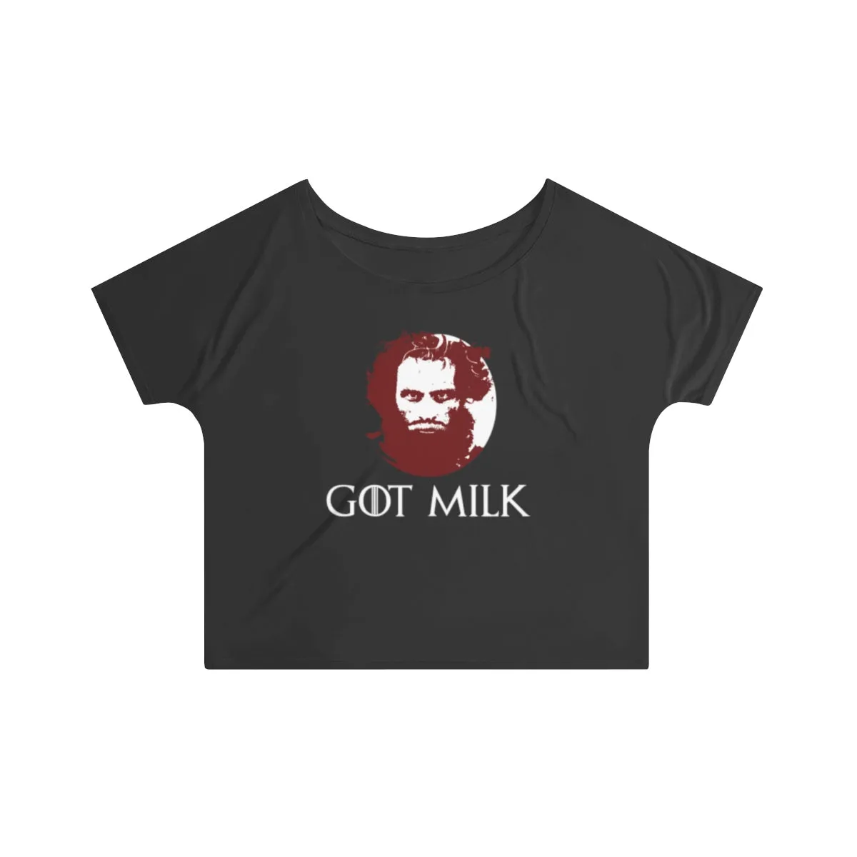 Got Milk Bearded Milk Mustache Women's Slouchy top