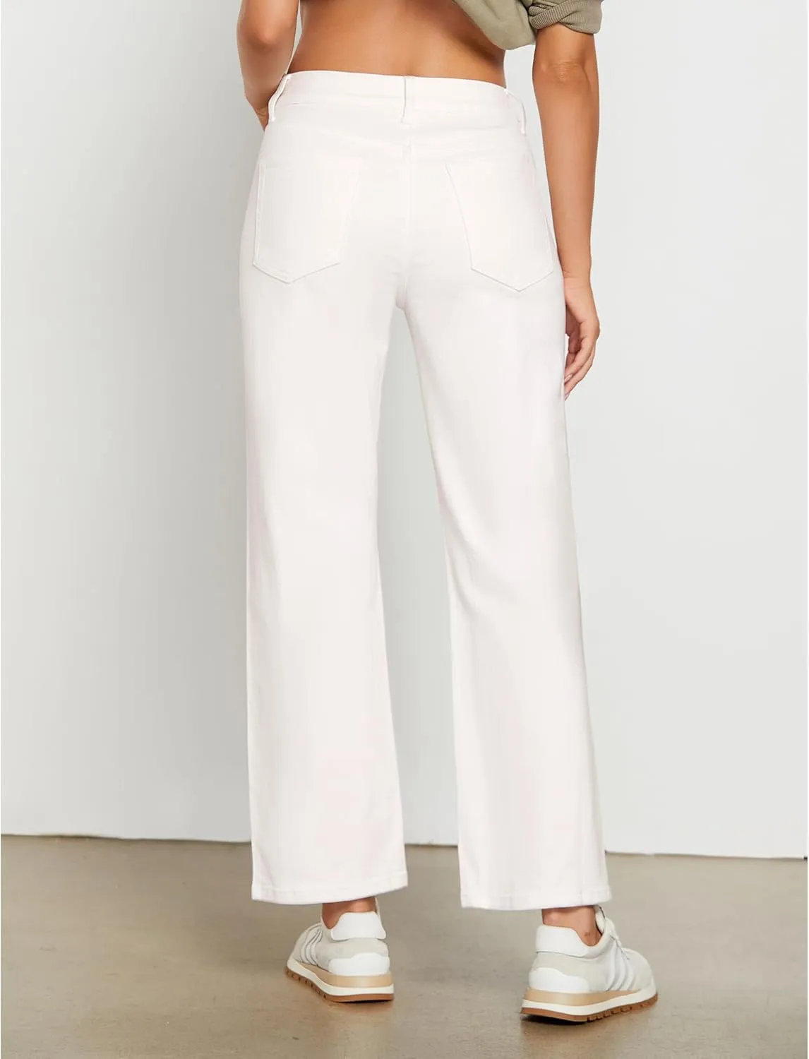 GRAPENT Straight Leg Jeans for Women High Waisted Trendy Ankle Length Forward Seams Stretchy Denim Pants Baggy Jeans