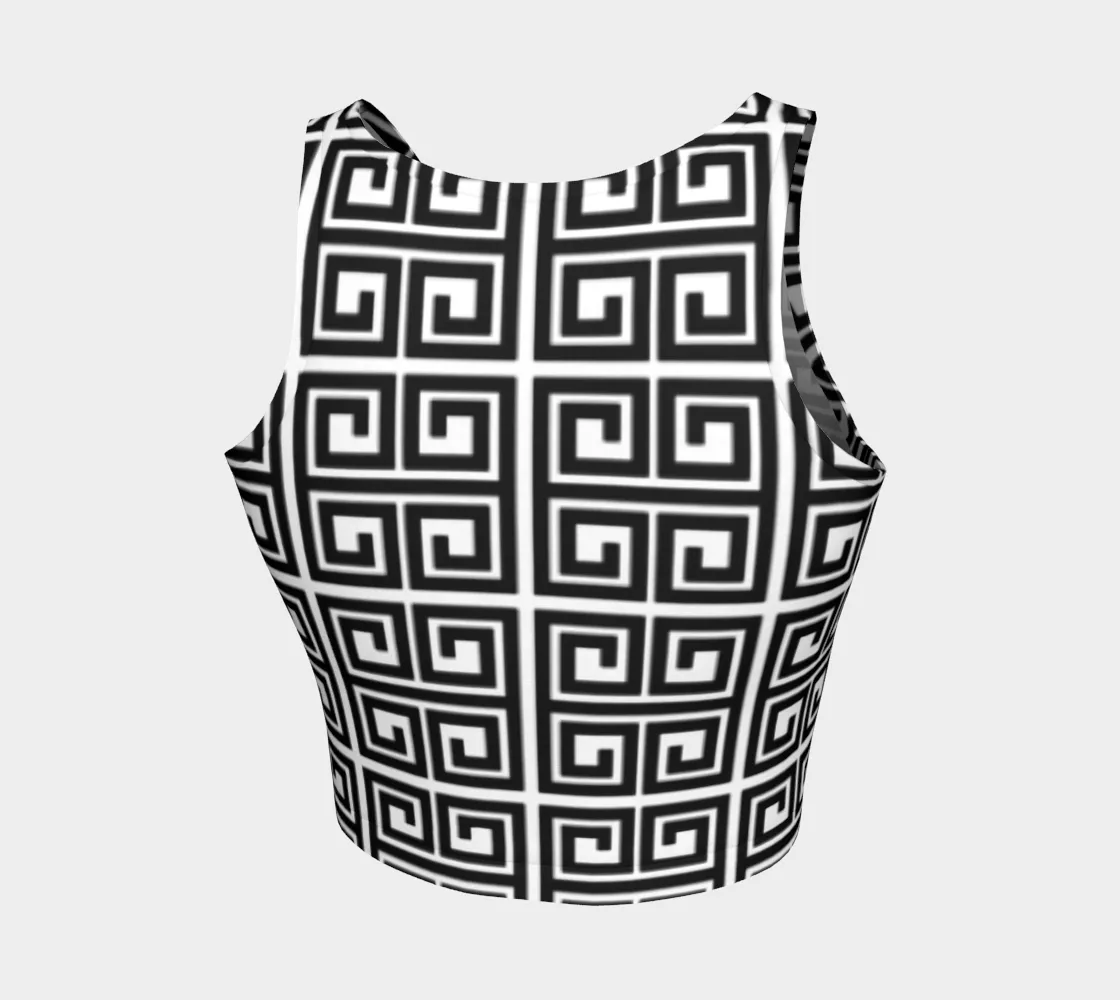 Greek Key Crop Top