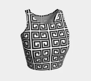 Greek Key Crop Top