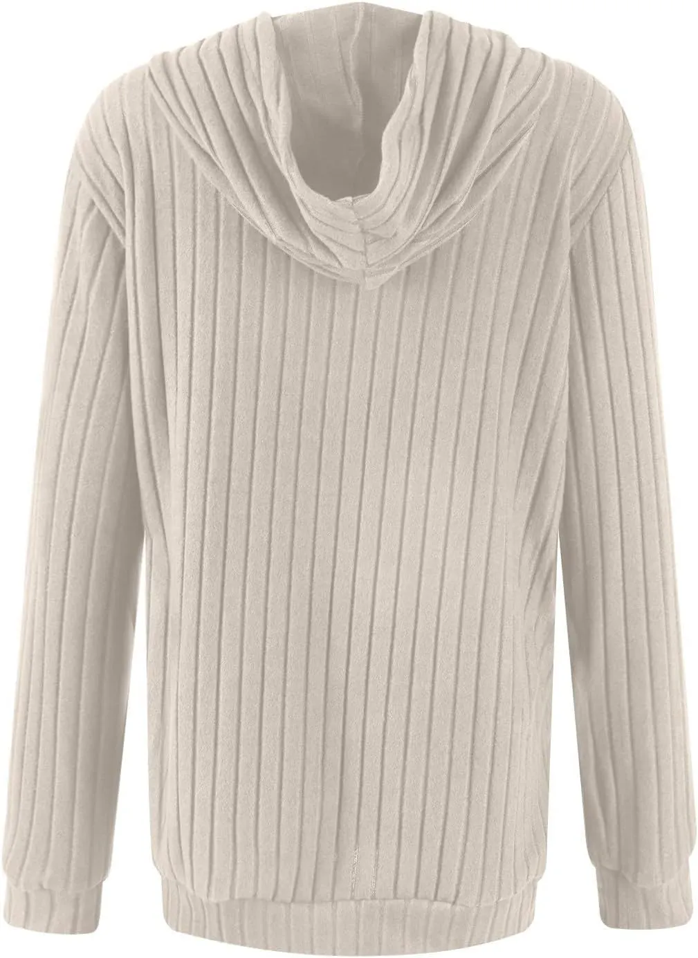 Gumipy Women Oversized Hoodie Long Sleeve Knit Sweater Sweatshirt Vintage Tunic Hoodies Tops with Pocket Comfy Winter Coats