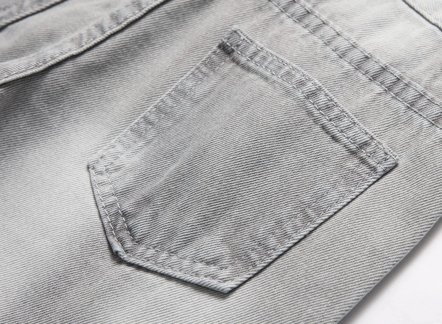 HENGAO Boy's Distressed Ripped Skinny Jeans
