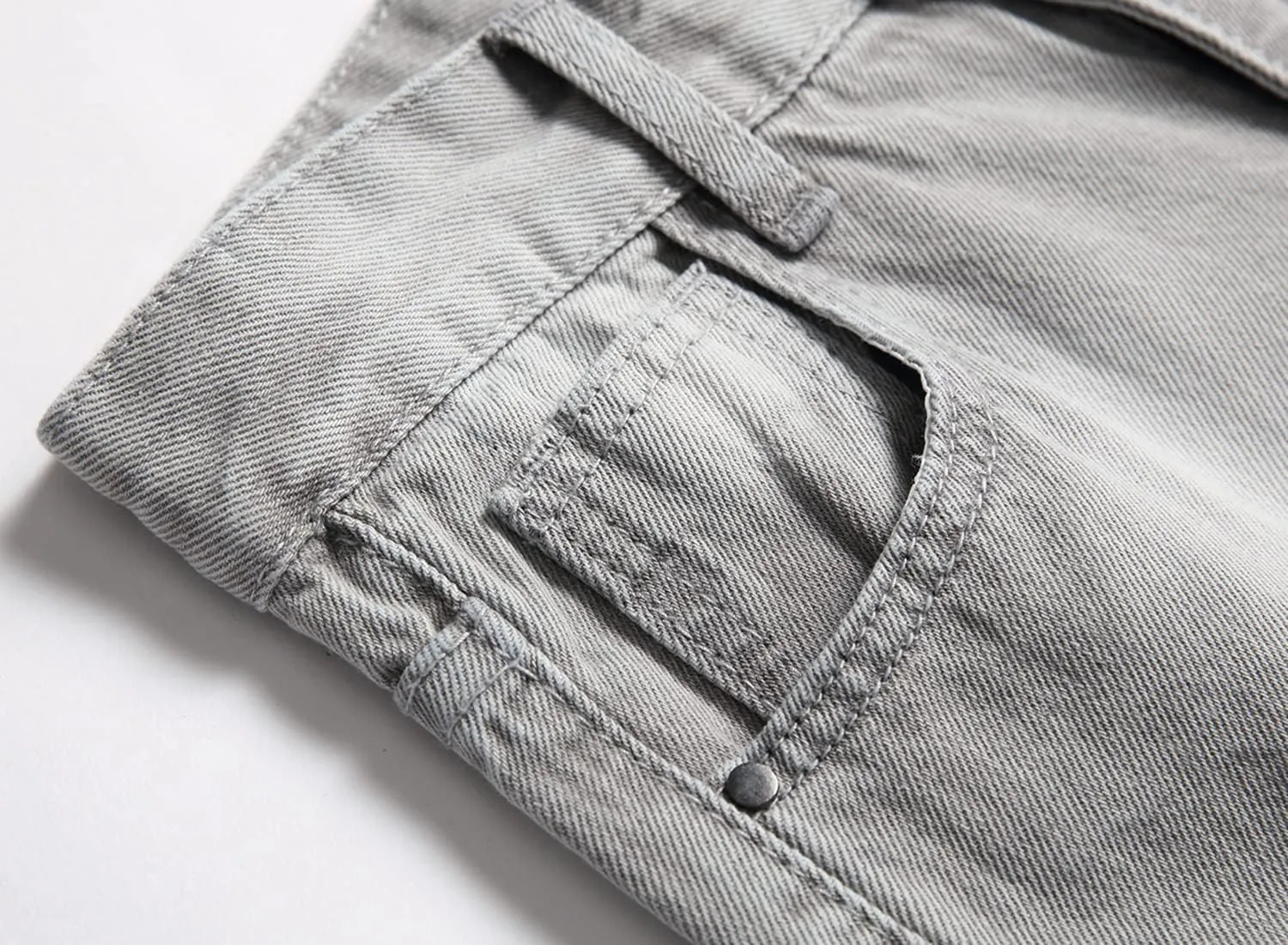 HENGAO Boy's Distressed Ripped Skinny Jeans