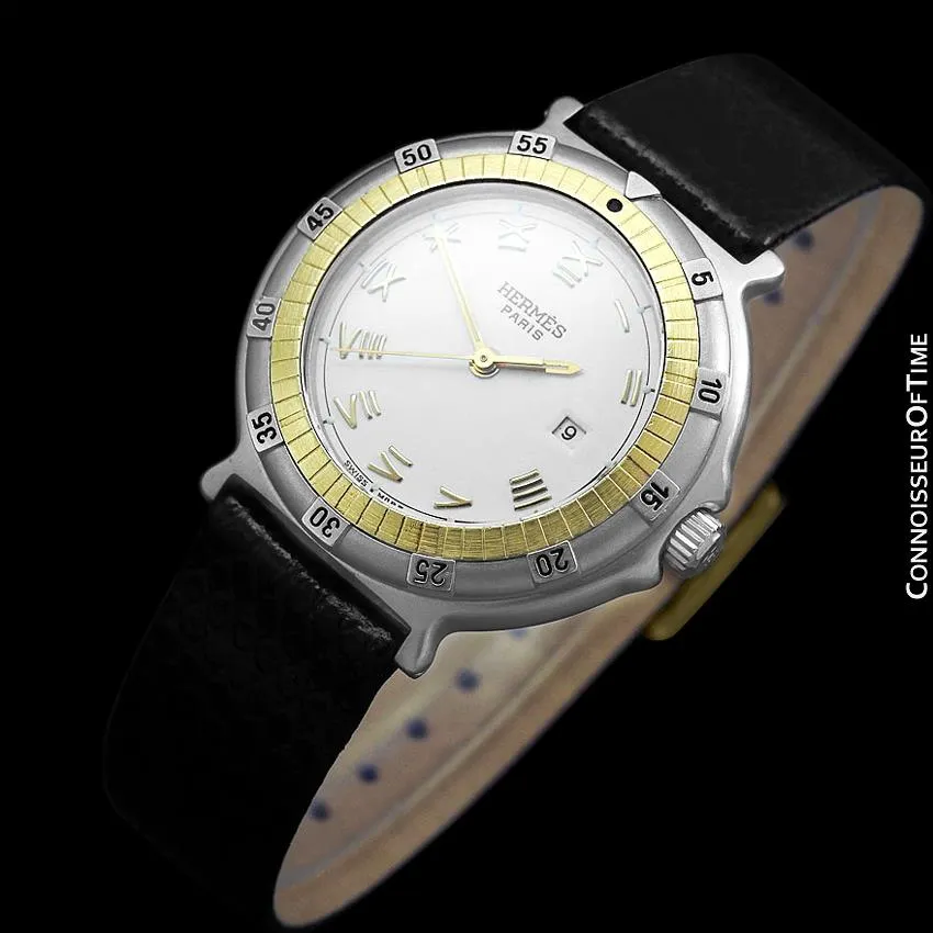 Hermes Ladies Captain Nemo Quartz Watch - Stainless Steel & 18K Gold