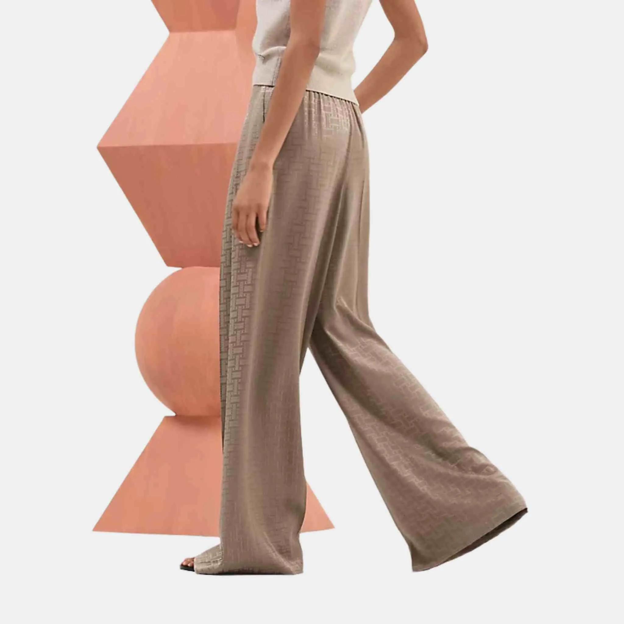 Hermes Mosaique Pants Gris / Étoupe