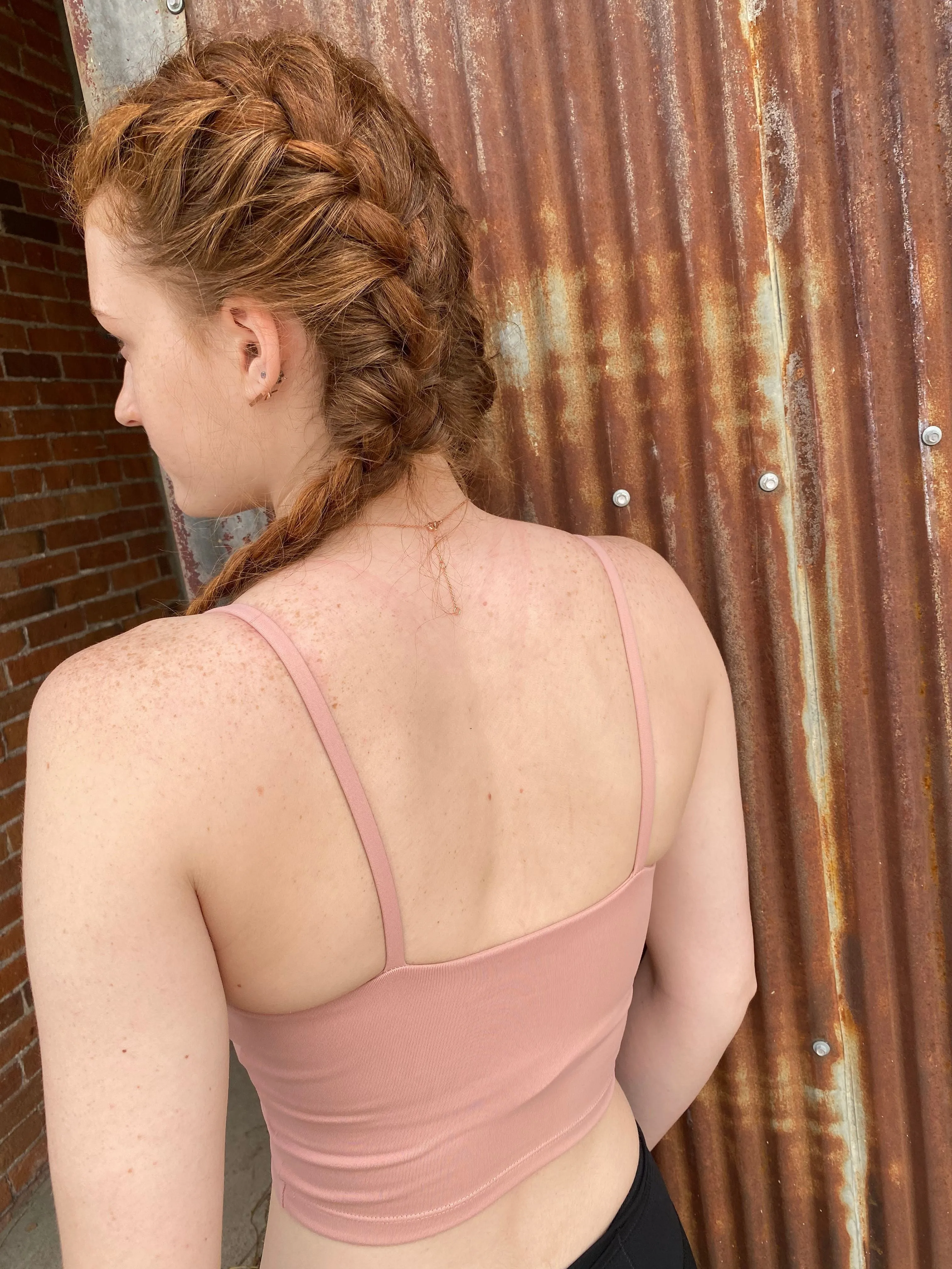 Honey Pink Bra Top Tank