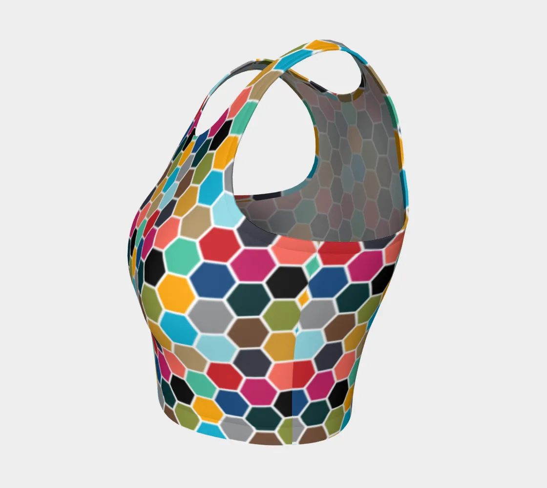 Honeycomb Athletic Crop Top