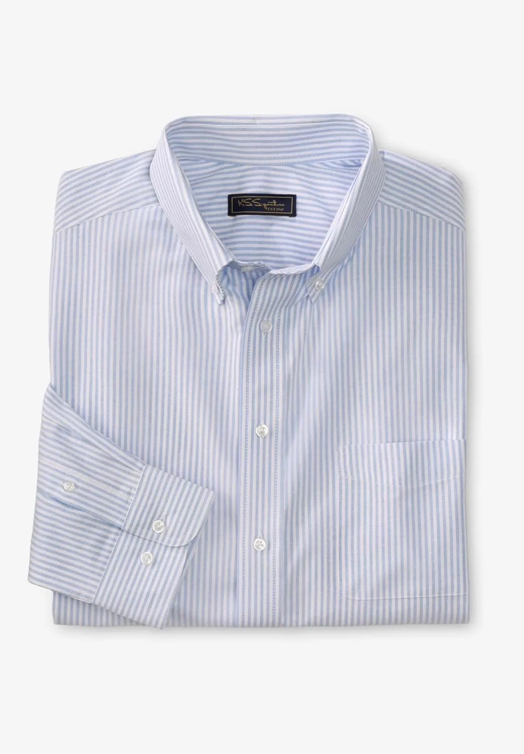 KingSize Men's Big & Tall Tall Wrinkle-Free Oxford Dress Shirt