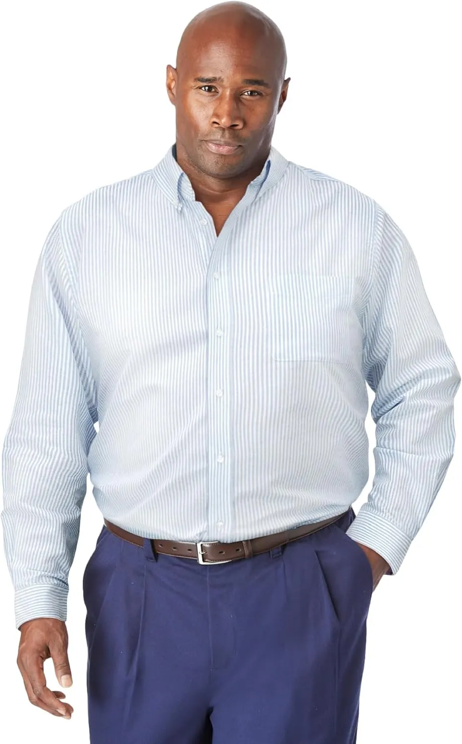 KingSize Men's Big & Tall Tall Wrinkle-Free Oxford Dress Shirt