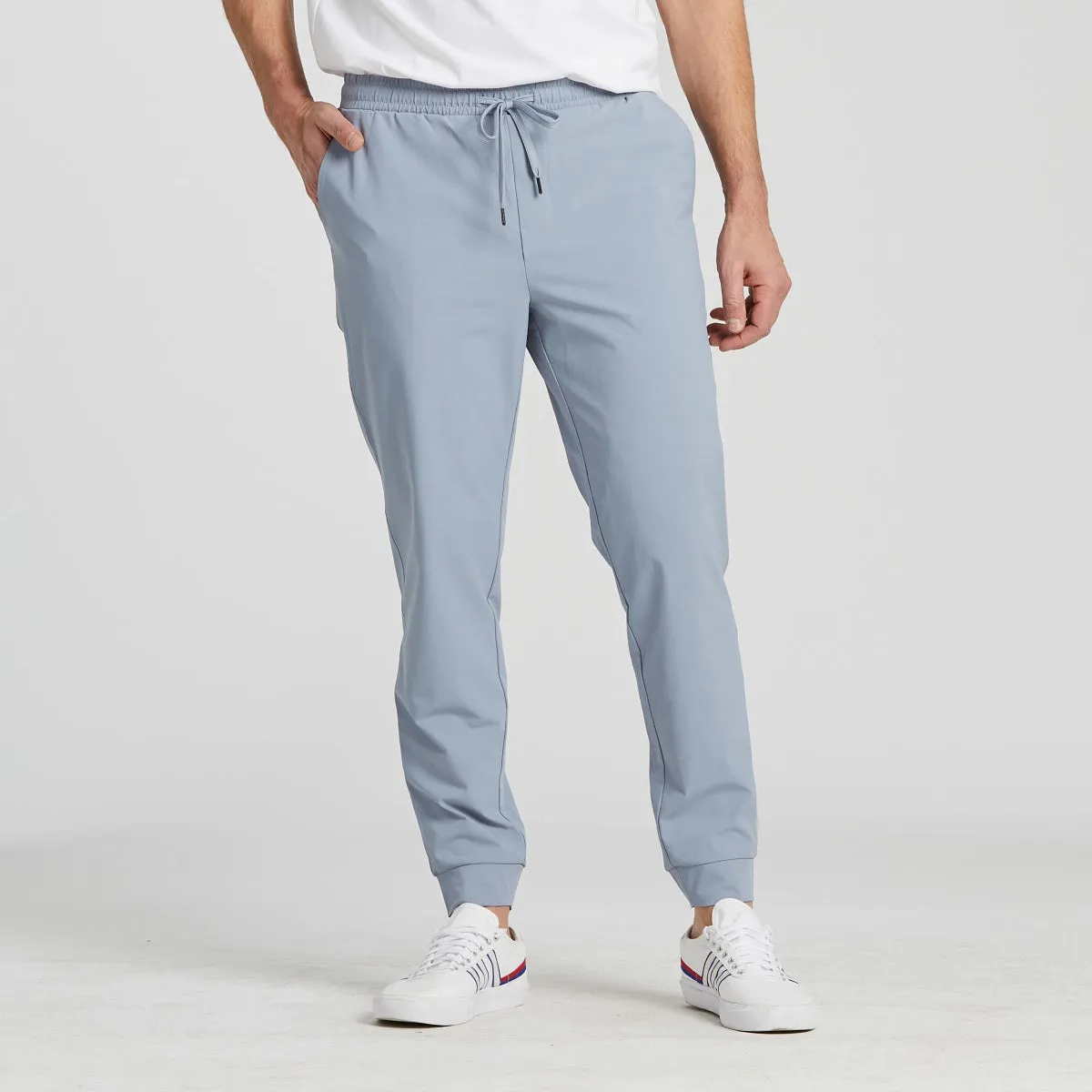 Life is Good Men's Solid Everyday Jogger, Stone Blue