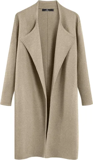 LILLUSORY Women's Long Cardigan Sweaters Oversized Fall Dressy Coatigan Jackets Trendy Knit Winter Coats