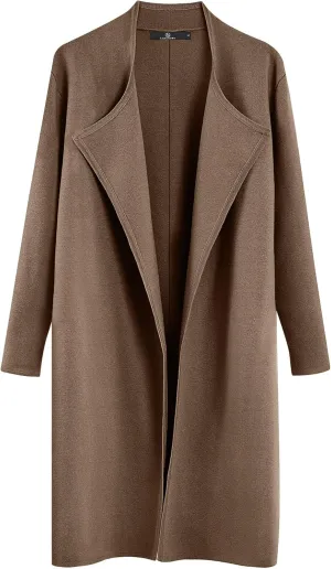 LILLUSORY Women's Long Cardigan Sweaters Oversized Fall Dressy Coatigan Jackets Trendy Knit Winter Coats
