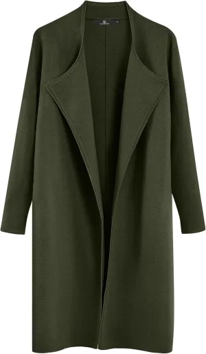 LILLUSORY Women's Long Cardigan Sweaters Oversized Fall Dressy Coatigan Jackets Trendy Knit Winter Coats