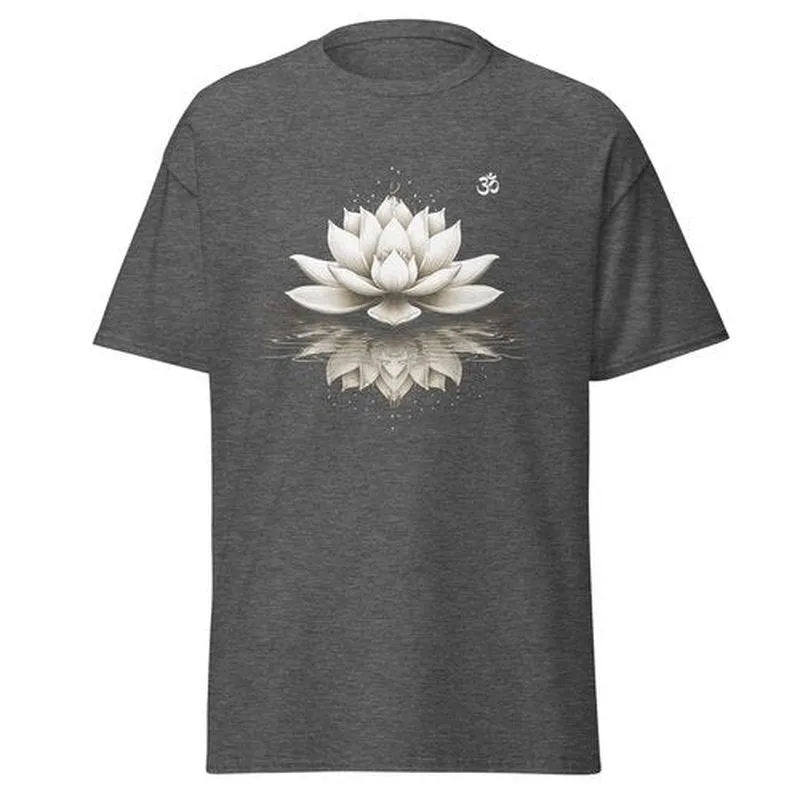 Lotus Flower Meditation T-Shirt - Yoga Zen Om Comfort Tee with Beautiful Floral Design
