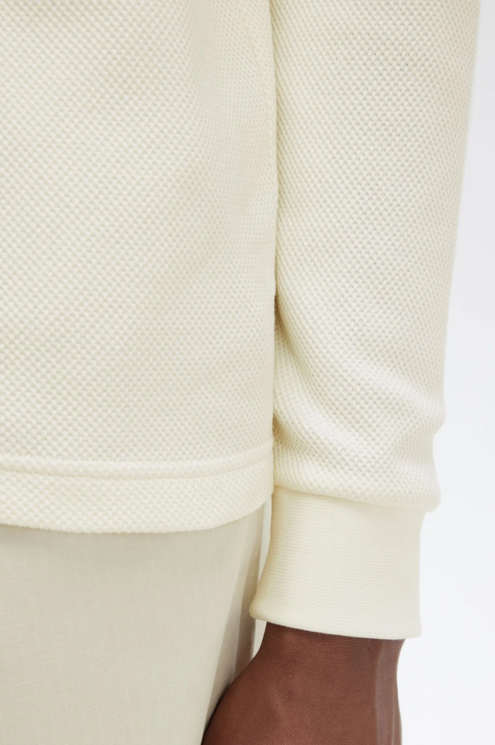 L/S RIB DETAIL POLO SHIRT