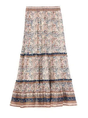 M.a.b.e Cass Print Maxi Skirt