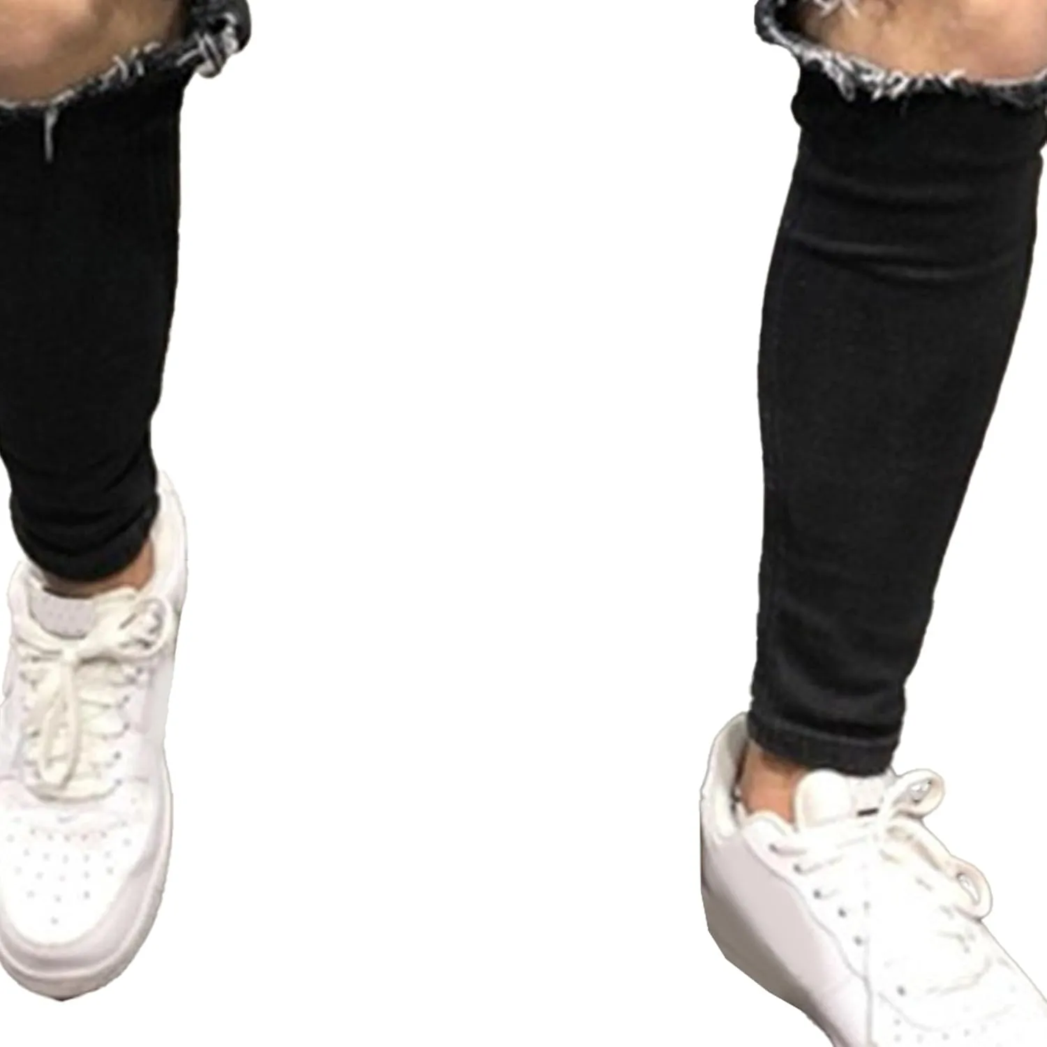 Maiyifu-GJ Slim Fit Jeans for Men Stretch Skinny Ripped Jeans Distressed Destroyed Straight Leg Denim Pants