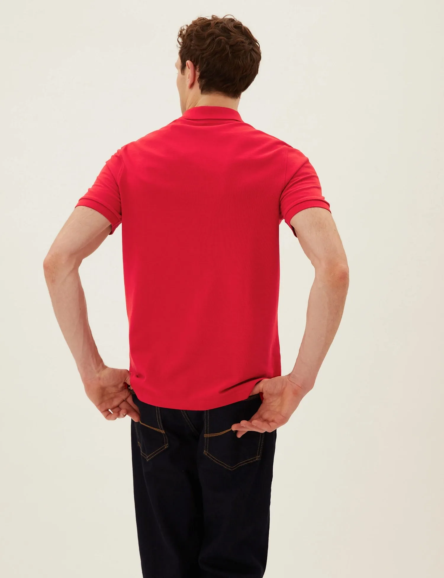 M&S Mens S/S Plain Polo T28/5032M