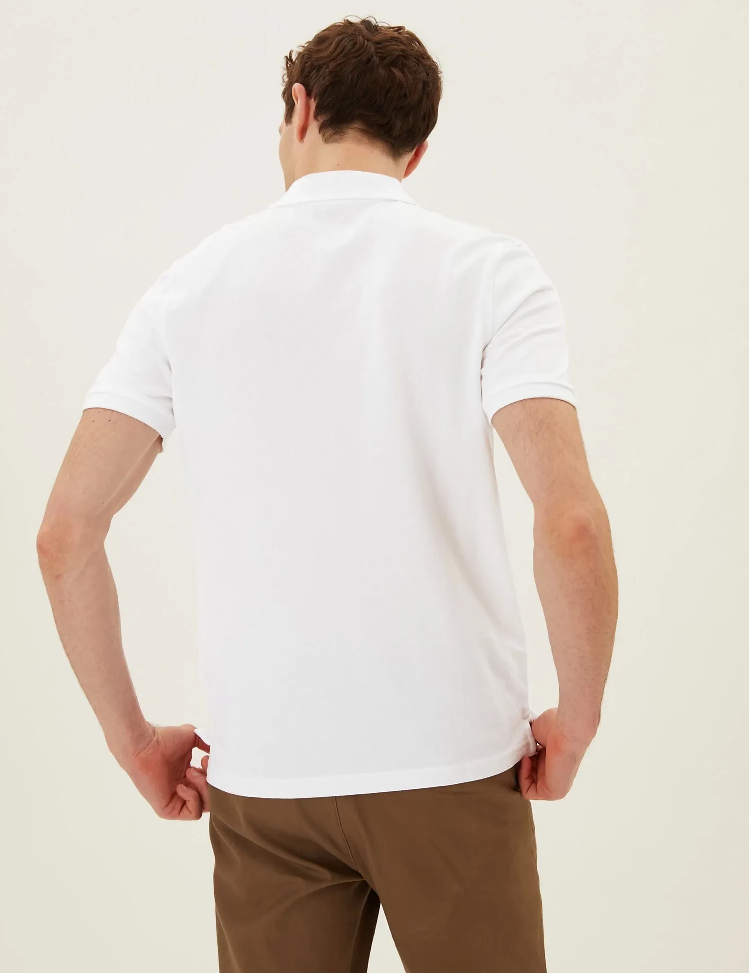 M&S Mens S/S Plain Polo T28/5032M