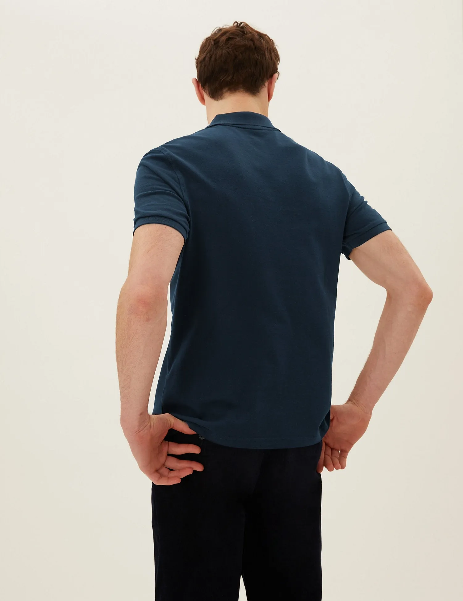 M&S Mens S/S Plain Polo T28/5032M