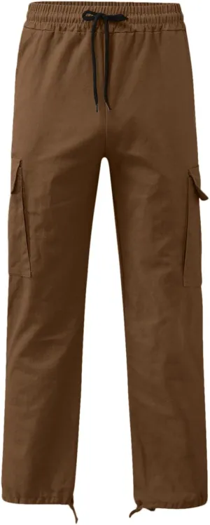 Men's 2023 Autumn Loose Fit Straight Cargo Pants Hiking Outdoor Recreation Pants Joggers Workwear Pants for Men