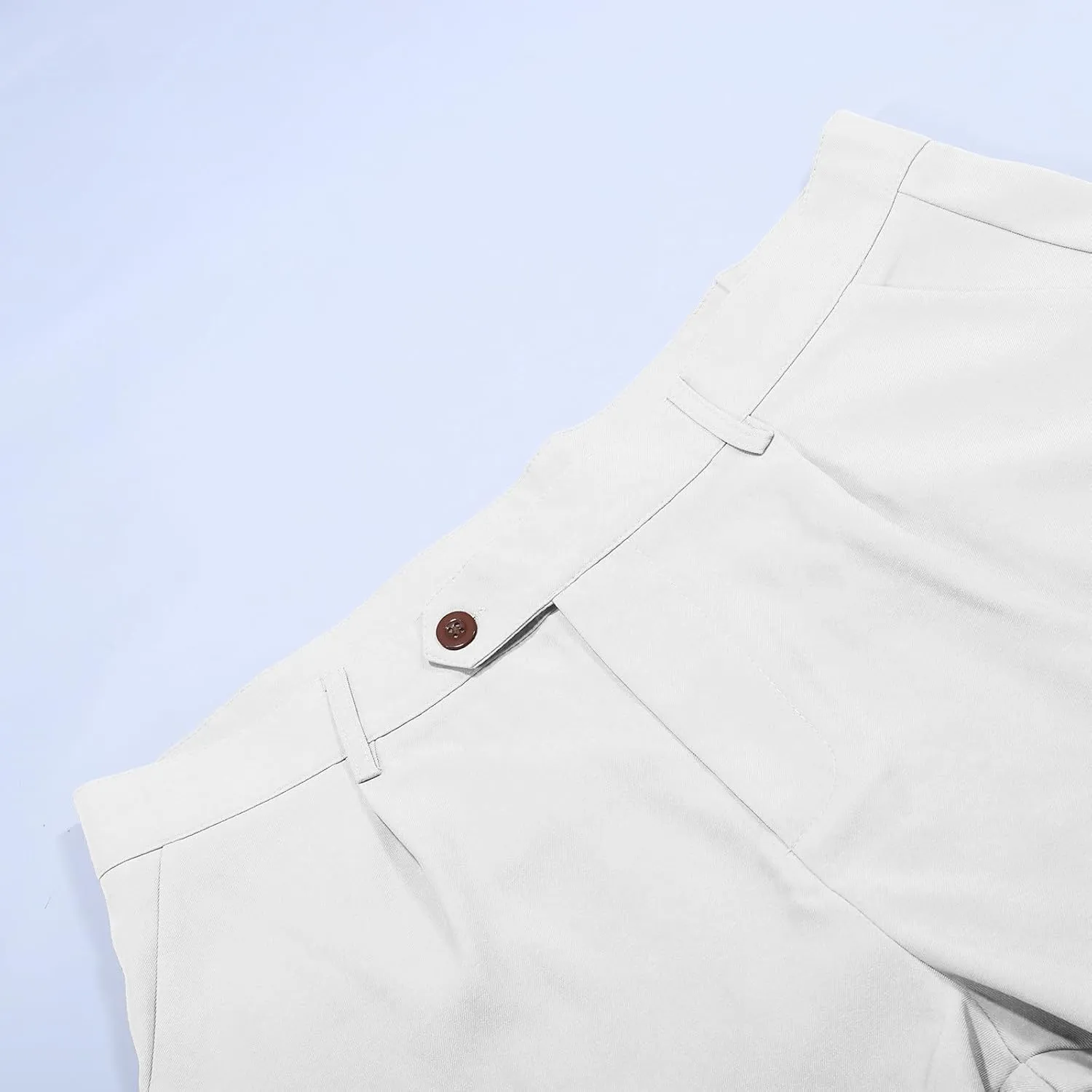 Mens Baggy Wide Leg Dress Pants Big and Tall Suit Pants Business Casual Work Workout Clothes with Pockets