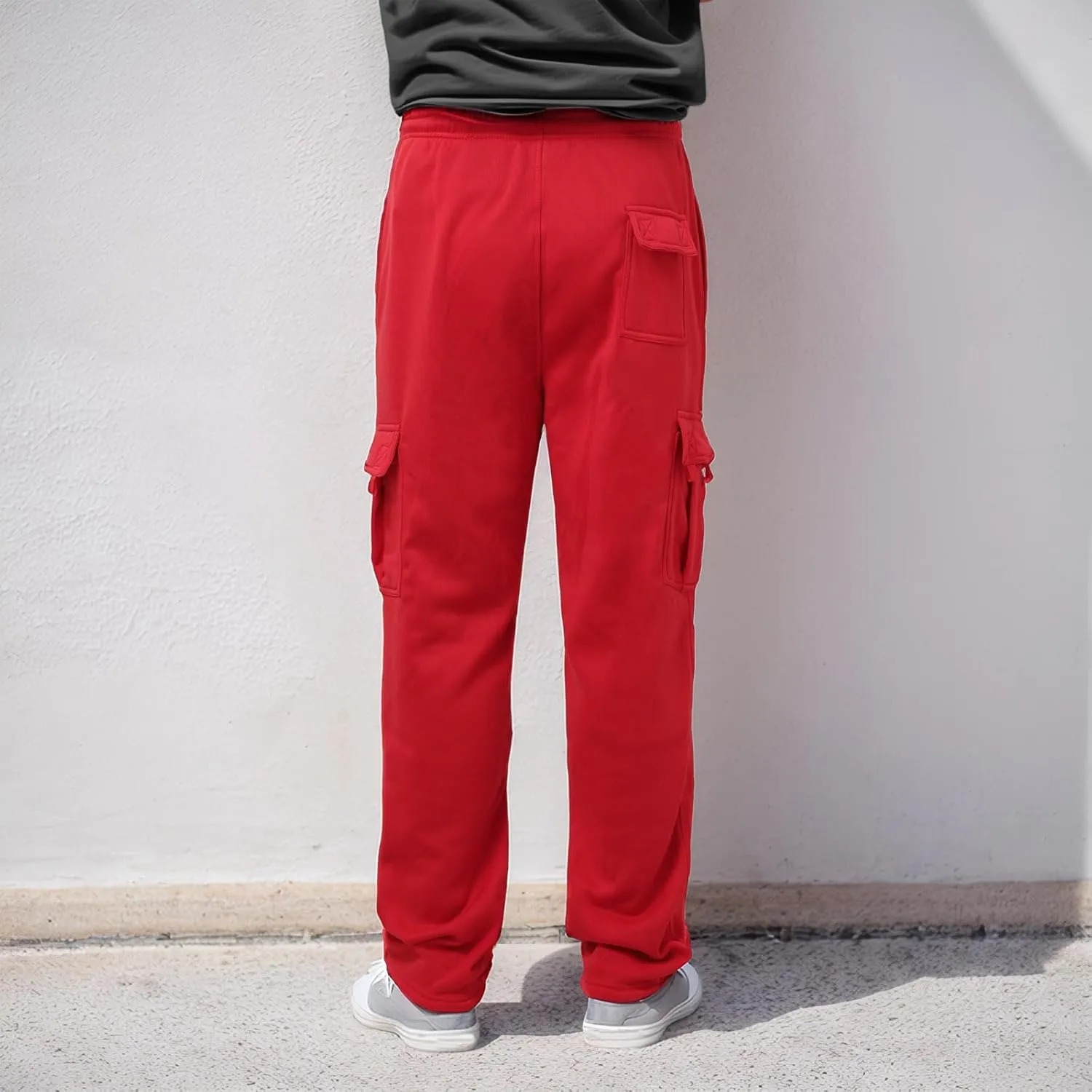 Mens Casual Cotton Sweatpants Breathable Comfy Joggers Workout Sport Pants Hiking Hunting Work Trousers