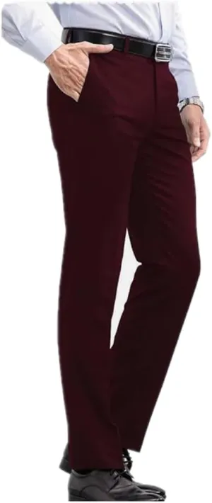 Mens Chino Pants Men's Dress Pants Classic Slim Fit Pants Lightweight Trousers Business Party Wedding