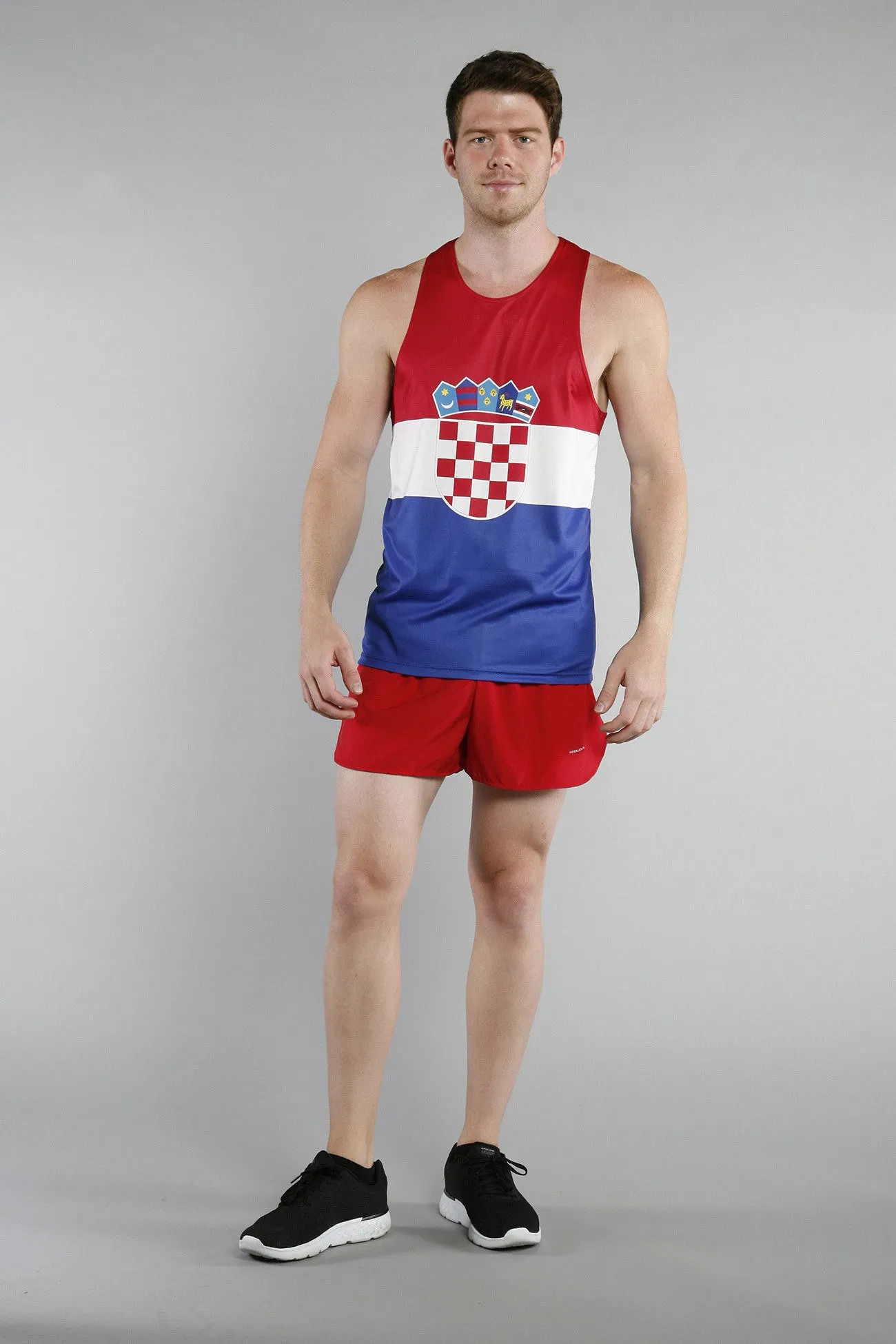 Men's Competitor Lite Printed Singlet [C] - Croatia