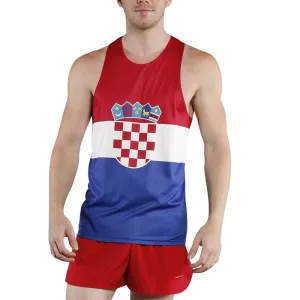 Men's Competitor Lite Printed Singlet [C] - Croatia