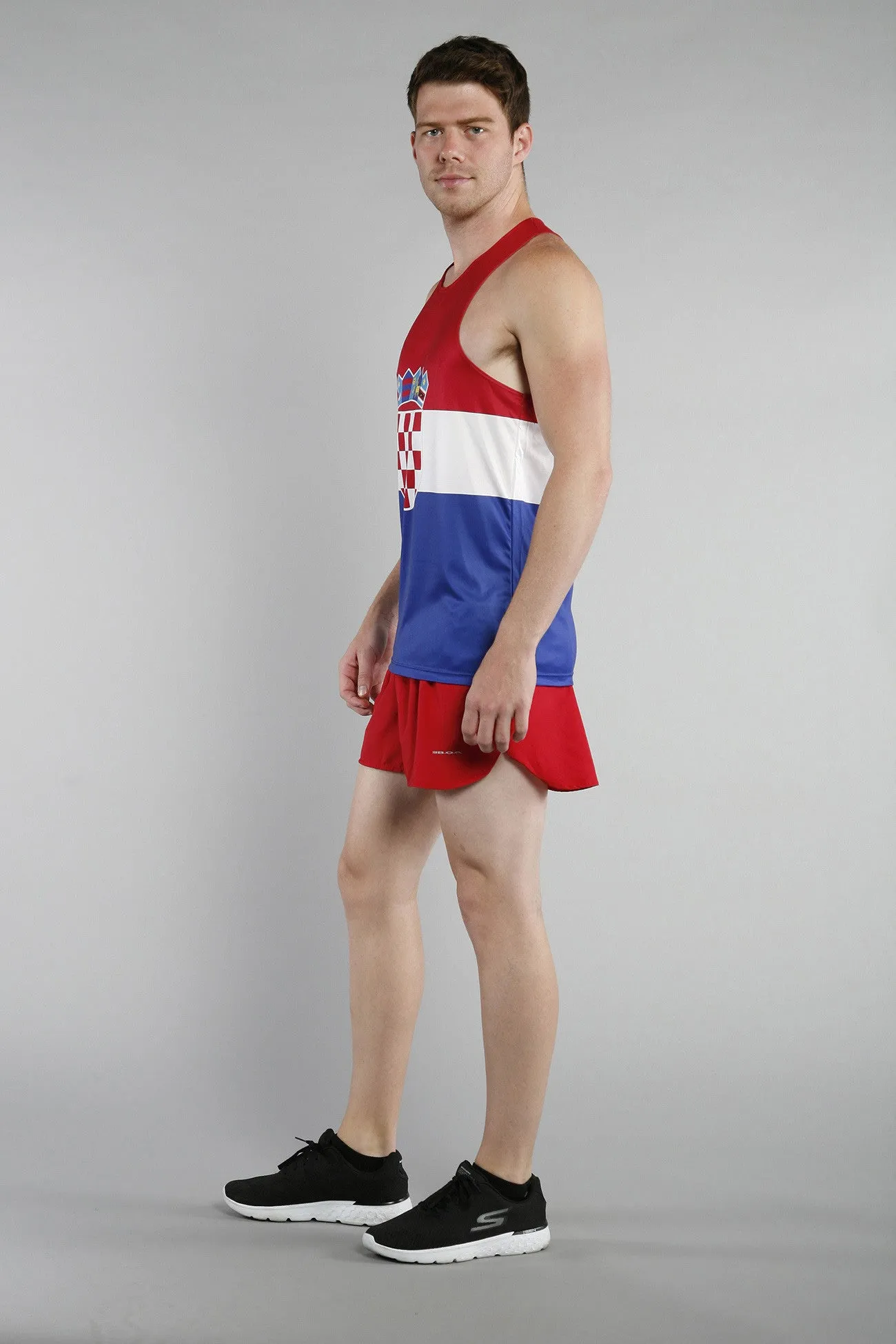 Men's Competitor Lite Printed Singlet [C] - Croatia