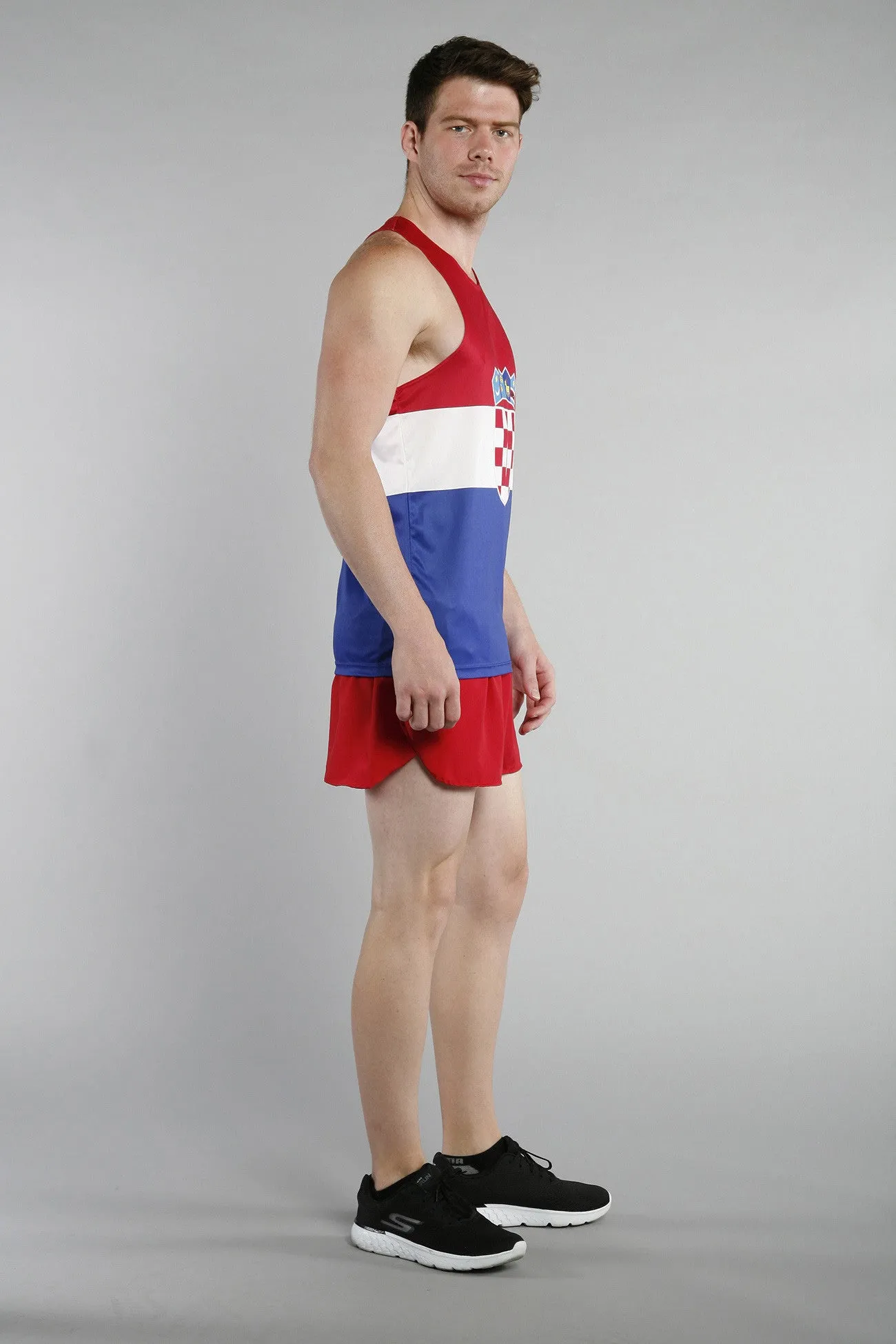 Men's Competitor Lite Printed Singlet [C] - Croatia
