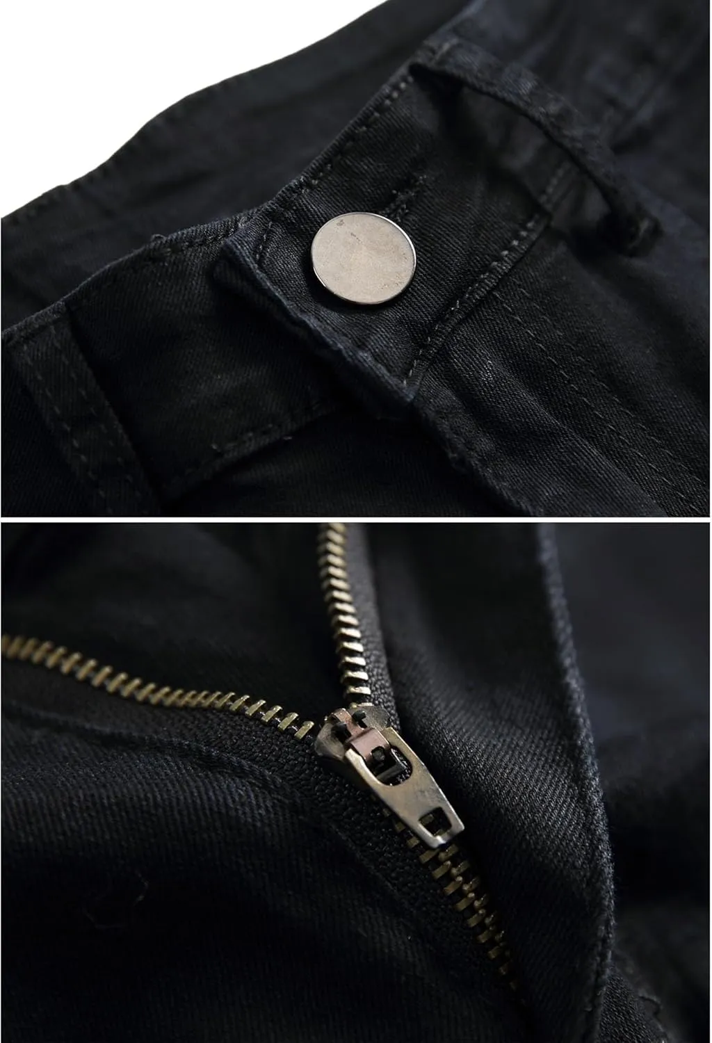 Men's Distressed Slim Fit Stretch Jeans Skinny Straight Leg Denim Pants Ripped Comfort Casual Jeans Pants