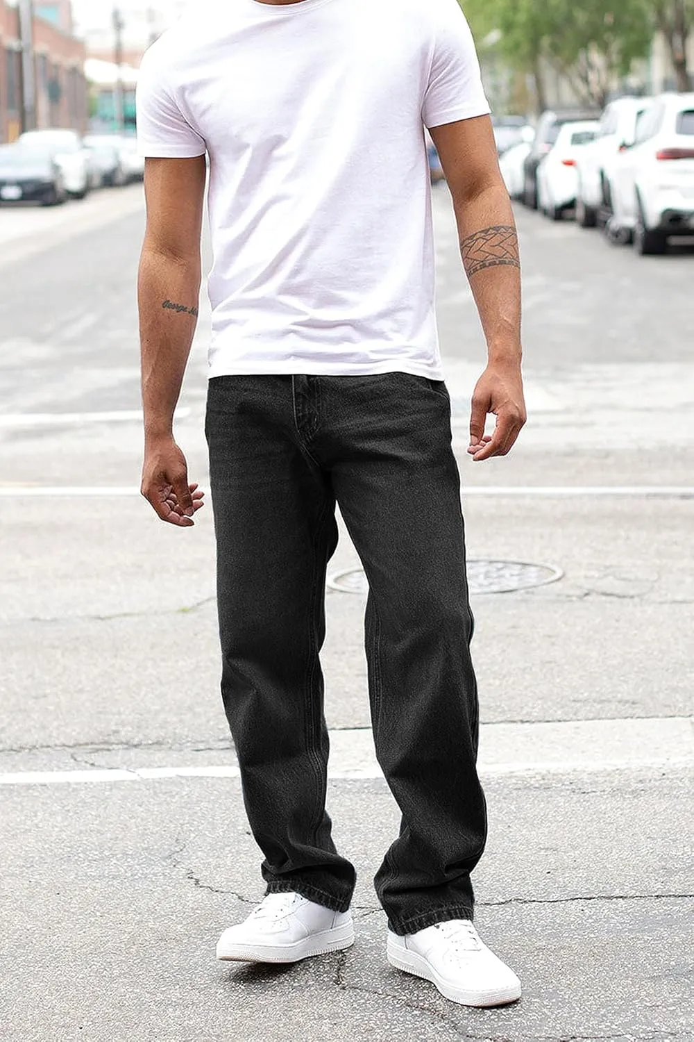 Men's Essential Baggy Wide Denim Jeans