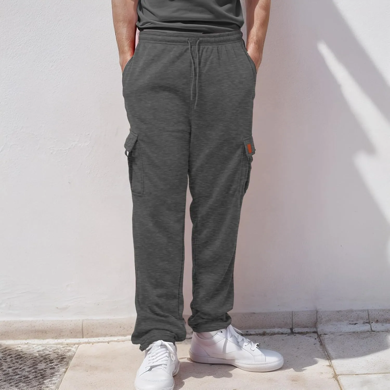 Men's Fashion Casual Cargo Pants Athletic Pants Joggers Outdoor Hiking Work Pants with Multi Pockets Sweatpants