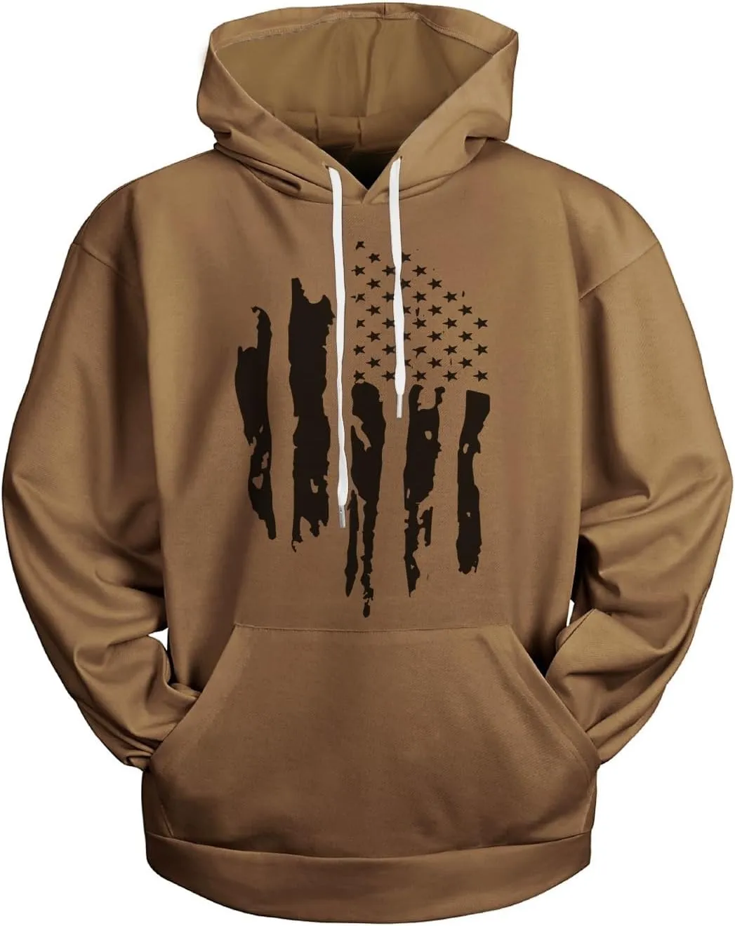 Men's Graphic Big and Tall Hoodie: Lightweight Heated Designer Sweatshirt Casaul Flannel Pullover