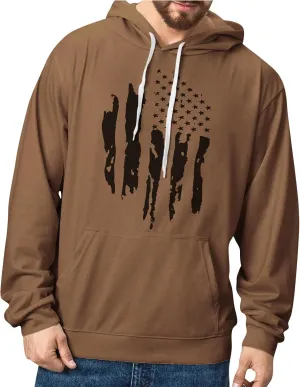 Men's Graphic Big and Tall Hoodie: Lightweight Heated Designer Sweatshirt Casaul Flannel Pullover