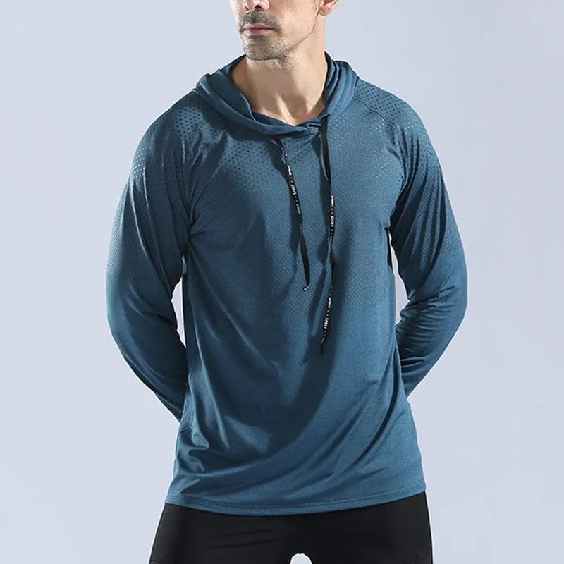Men's Long Sleeve Hoodie T-Shirt