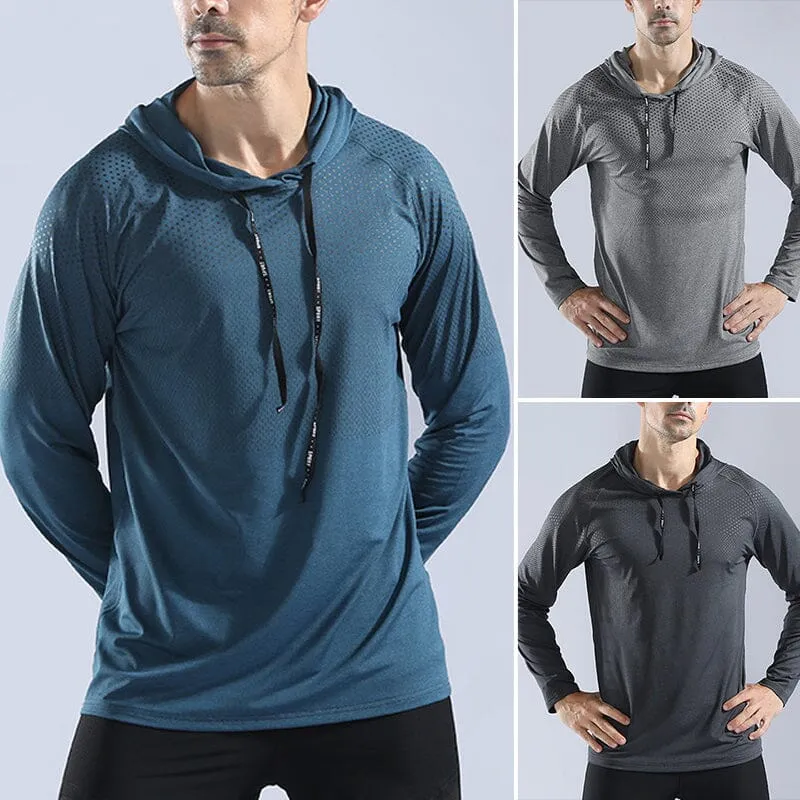 Men's Long Sleeve Hoodie T-Shirt