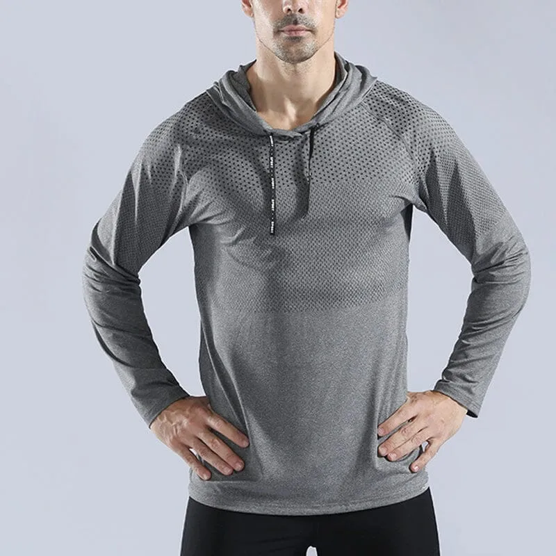 Men's Long Sleeve Hoodie T-Shirt