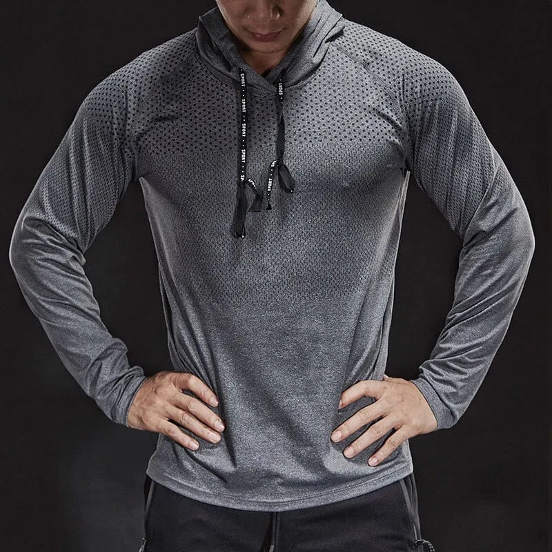 Men's Long Sleeve Hoodie T-Shirt