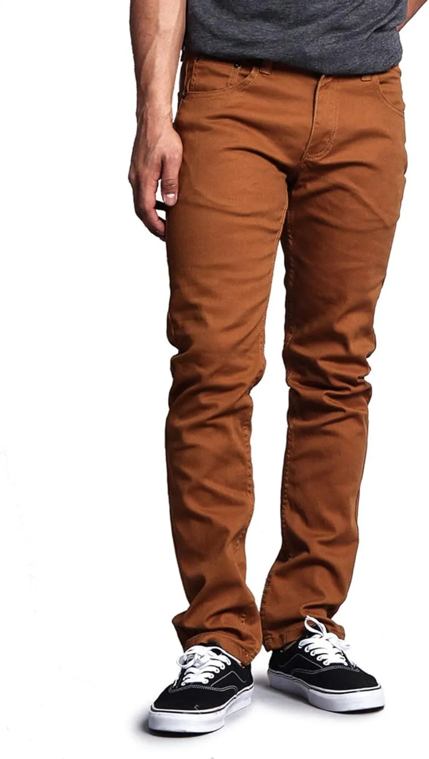 Men's Skinny Fit Color Stretch Jeans
