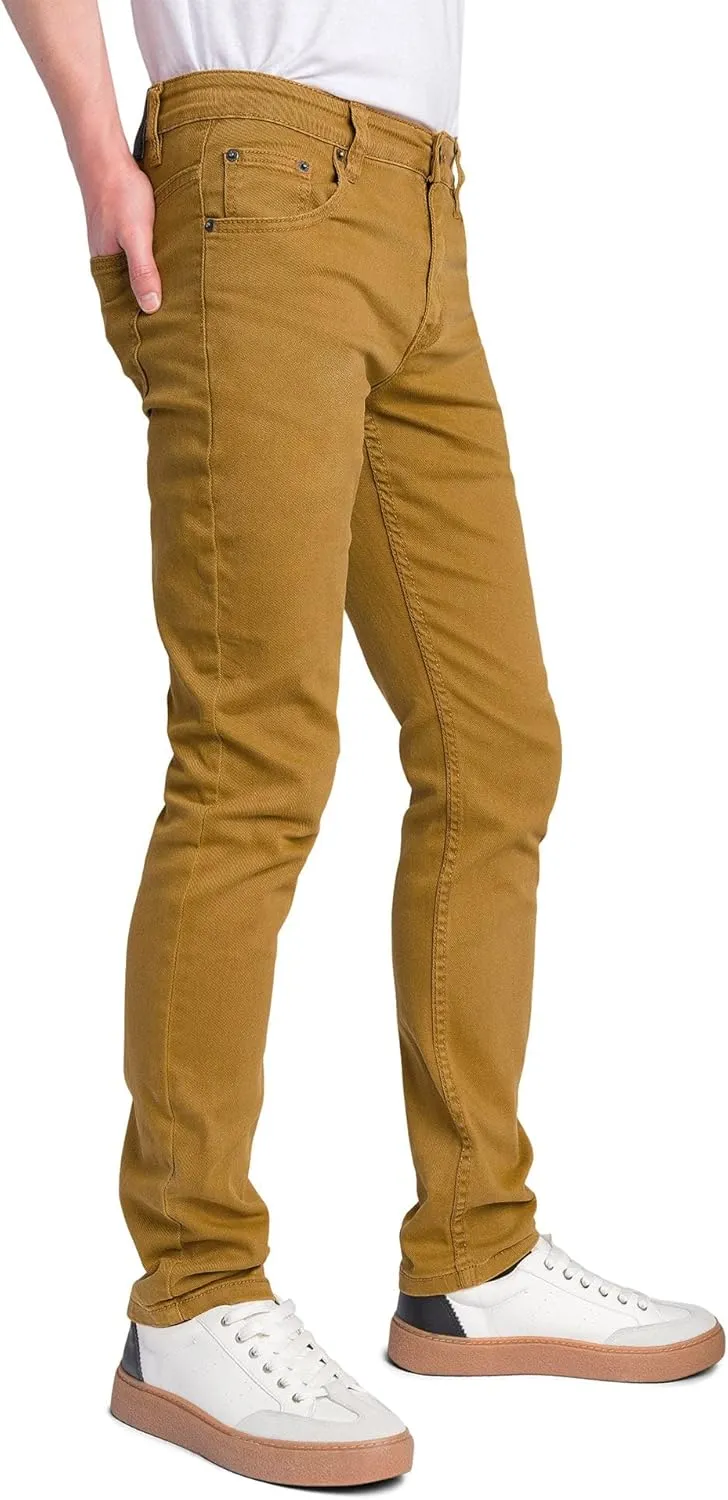 Men's Skinny Fit Color Stretch Jeans