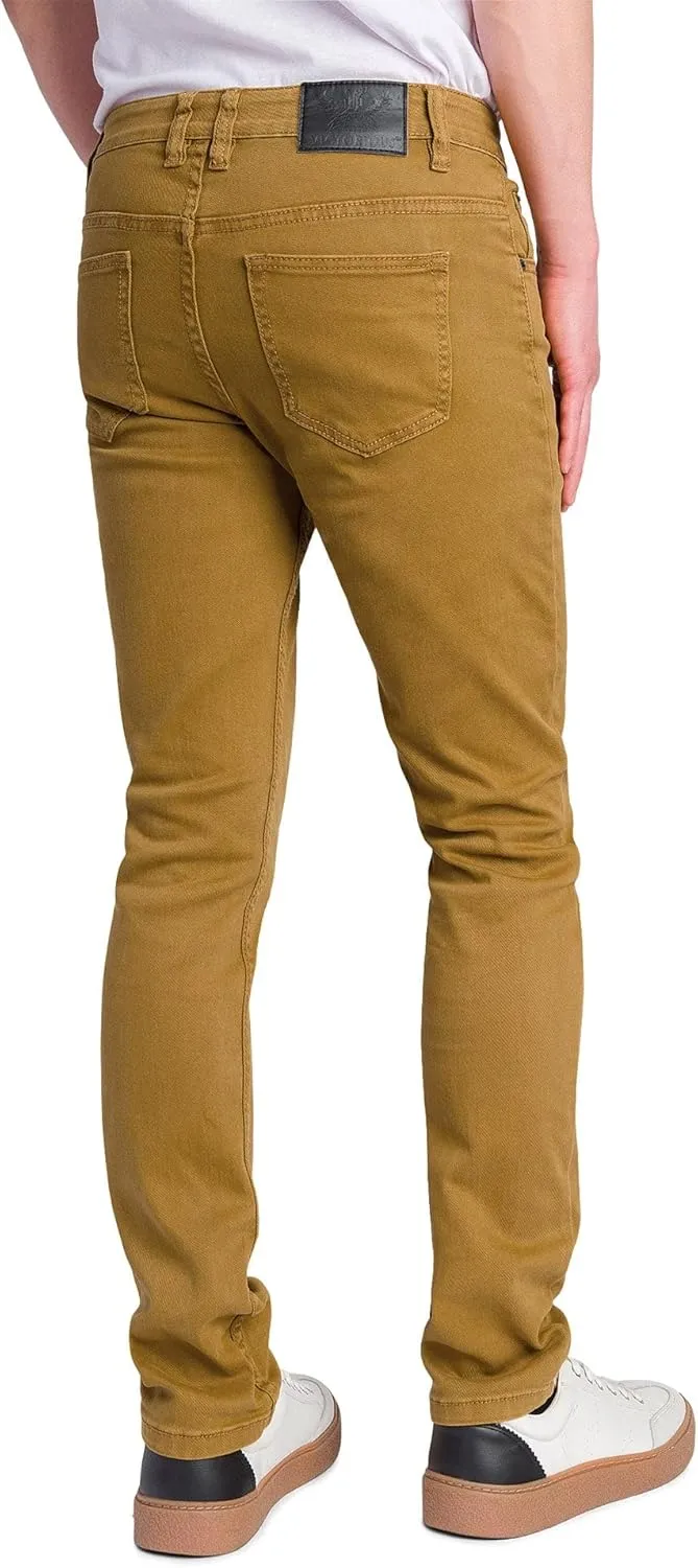 Men's Skinny Fit Color Stretch Jeans