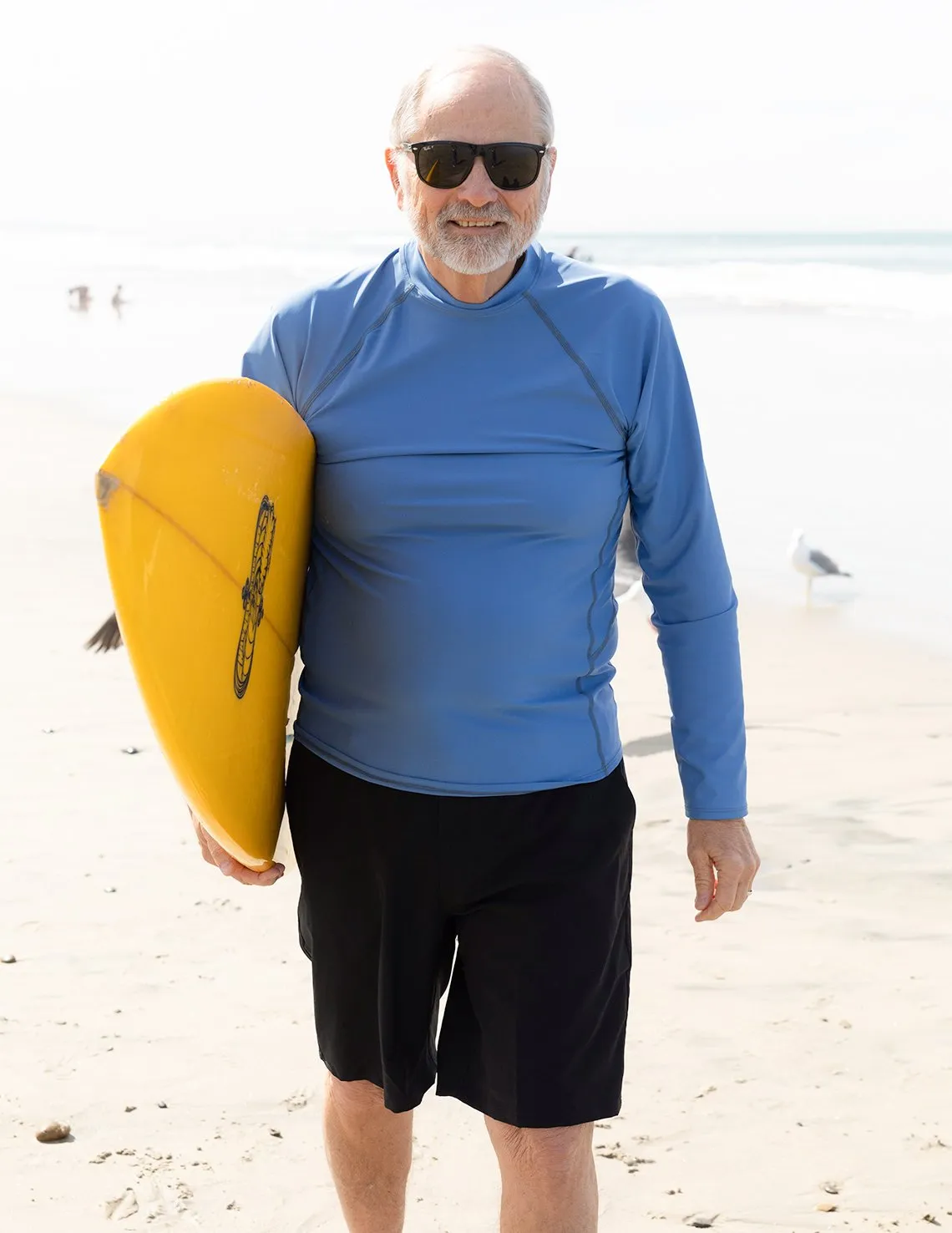 Men's  Swim Performance Long Sleeve Rash Guard - Olive