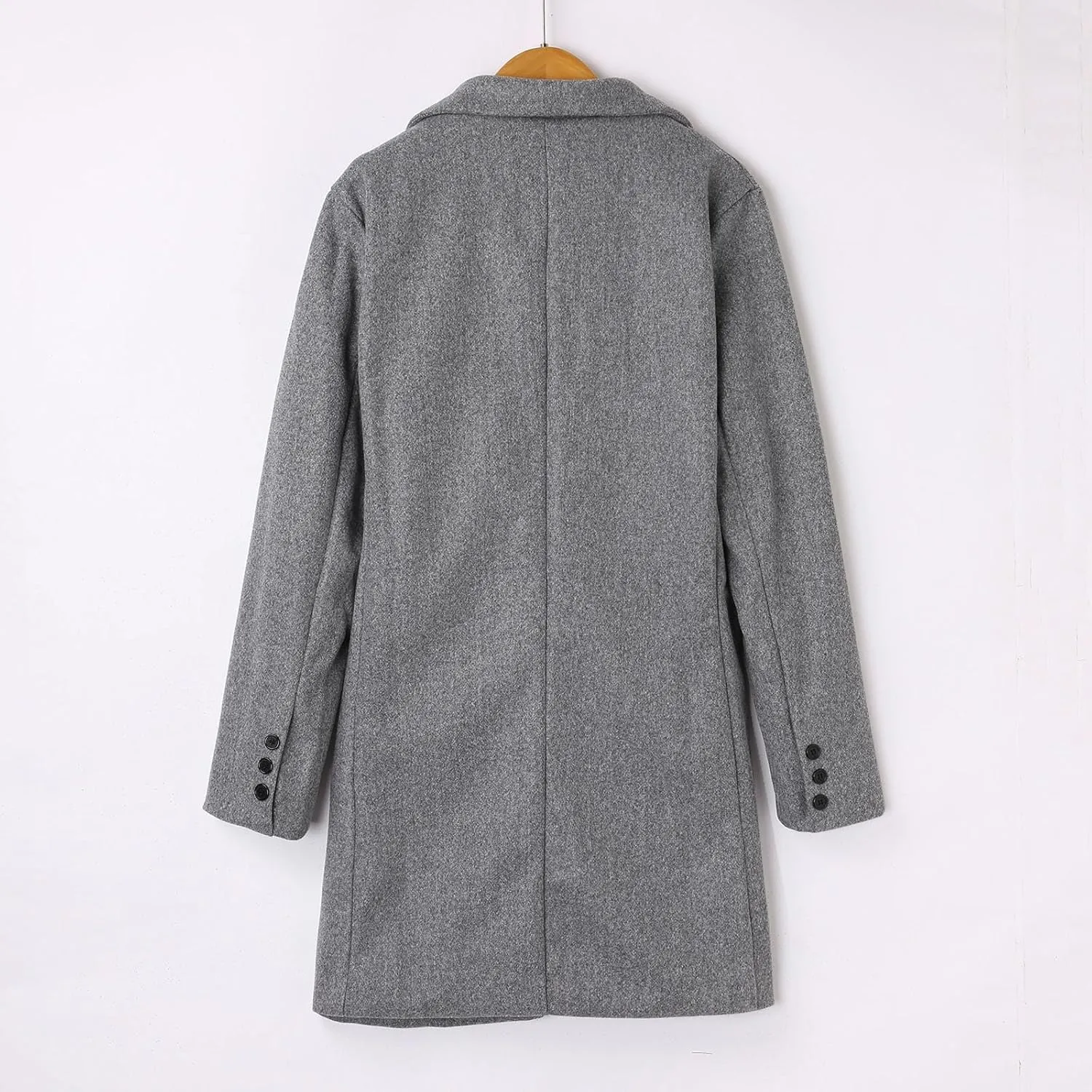 Mens Trench Coat 2023 Winter Long Jacket Double Breasted Overcoat Classic Woolen Windbreaker Jacket Overcoat Suit Jackets