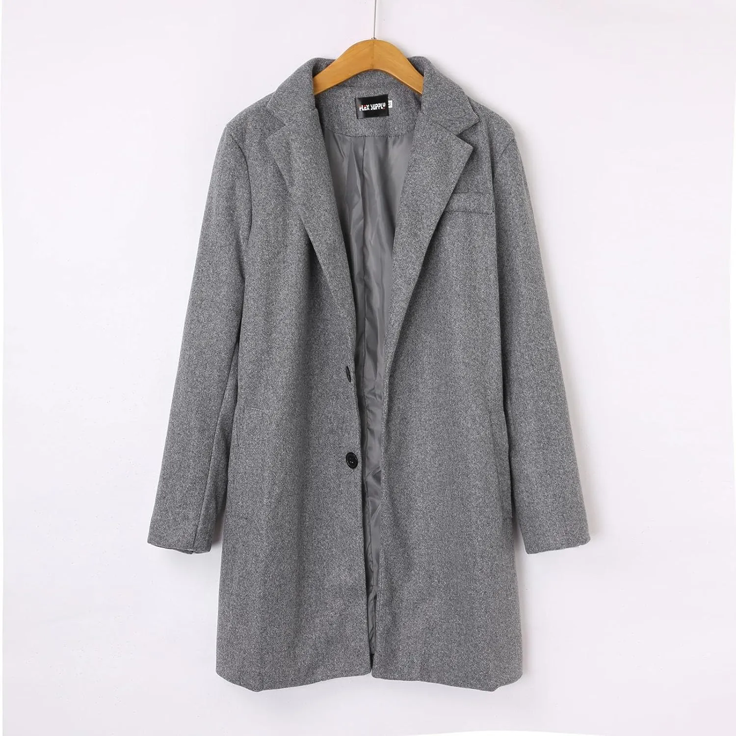 Mens Trench Coat 2023 Winter Long Jacket Double Breasted Overcoat Classic Woolen Windbreaker Jacket Overcoat Suit Jackets