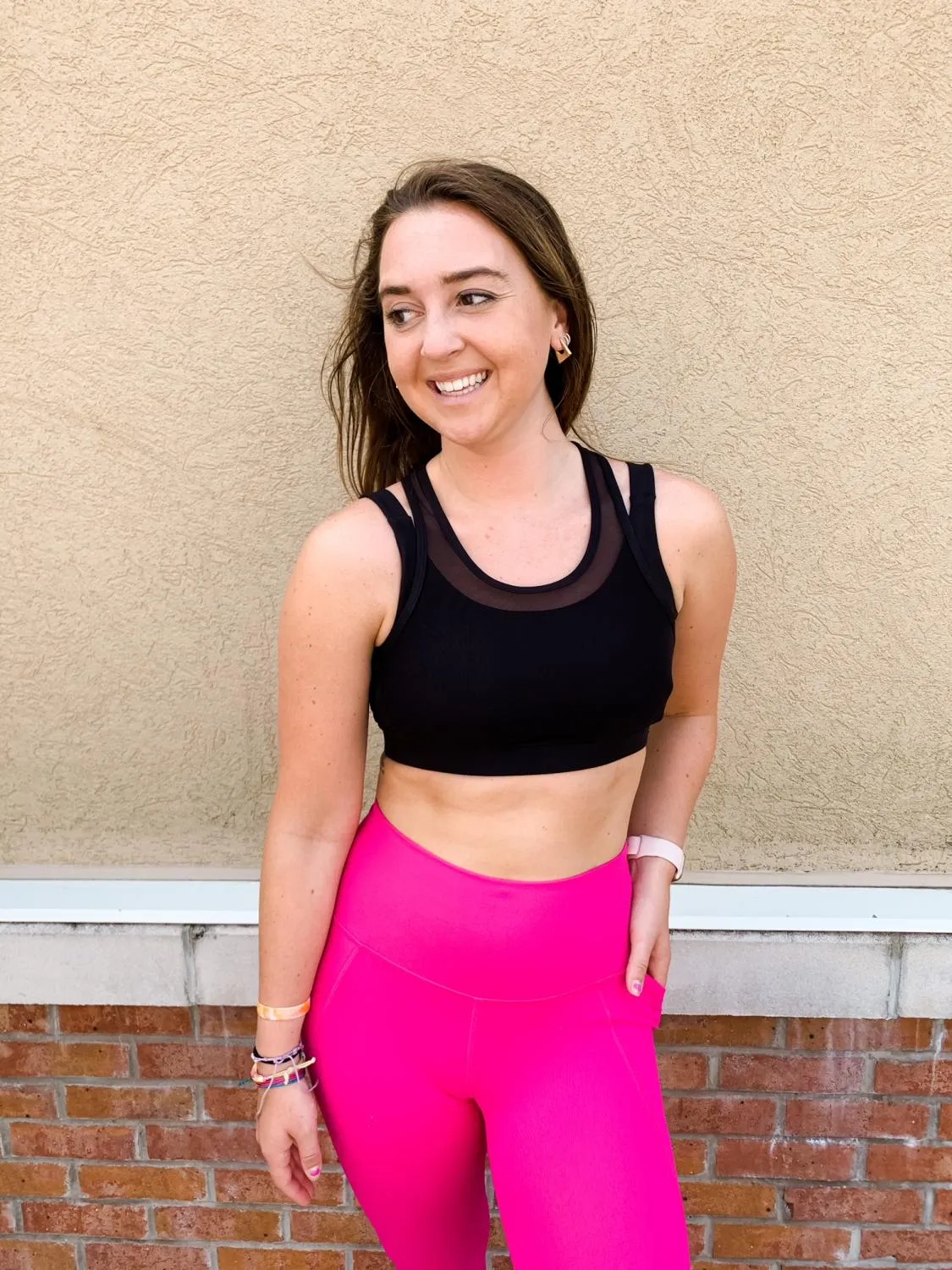 Mesh Overlay Sports Bra (More Colors)